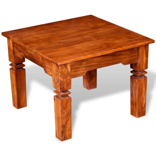 Маса за кафе масивно дърво 60x60x45 см