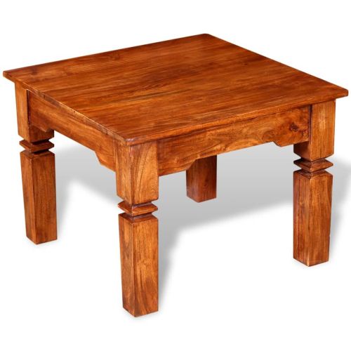 Маса за кафе масивно дърво 60x60x45 см