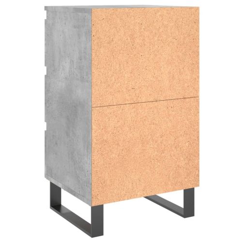 Нощни шкафчета 2 бр бетонно сив 40x35x69 см инженерна дървесина