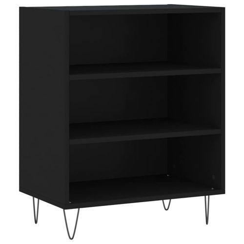 Бюфет черен 57x35x70 см инженерно дърво