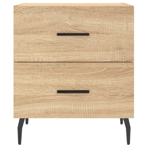 Нощни шкафчета 2 бр дъб сонома 40x35x47,5 см инженерно дърво