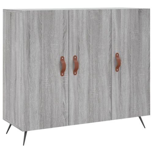 Сайдборд, Сив сонома, 90x34x80 см, инженерно дърво