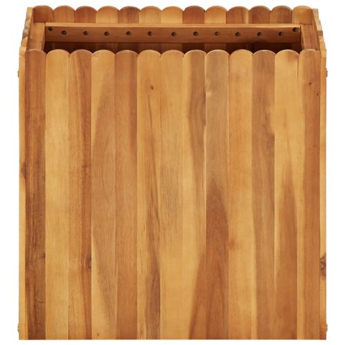 Градинска повдигната леха, 50x30x50 см, акациево дърво масив