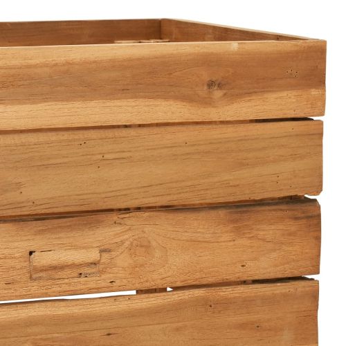 Повдигната леха 150x40x38 см рециклирано тиково дърво и стомана