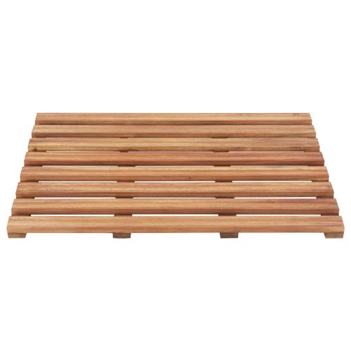 Постелки за баня, 2 бр, акациево дърво масив, 56x37 см