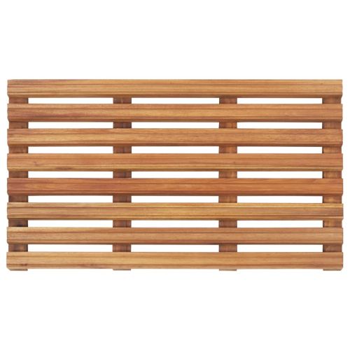 Постелки за баня, 2 бр, акациево дърво масив, 56x37 см