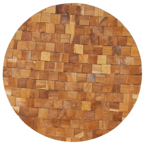Маса за кафе, 60x60x35 см, тиково дърво масив