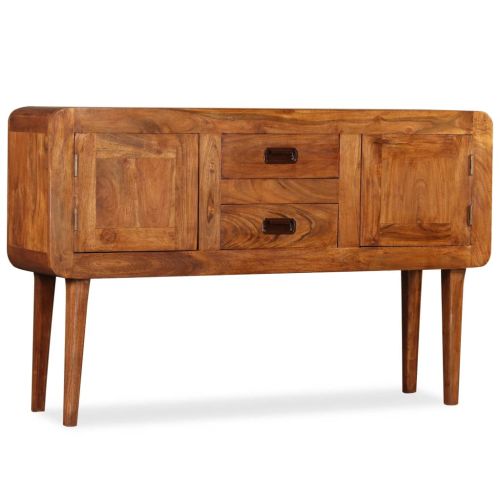 Бюфет масивно дърво с меден финиш 120x30x75 см