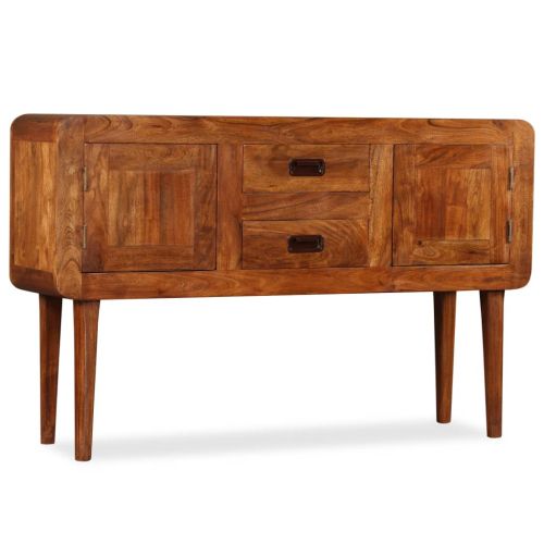 Бюфет масивно дърво с меден финиш 120x30x75 см