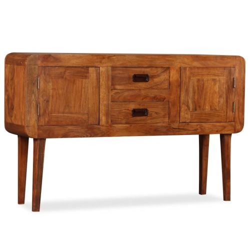Бюфет масивно дърво с меден финиш 120x30x75 см