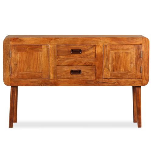 Бюфет масивно дърво с меден финиш 120x30x75 см