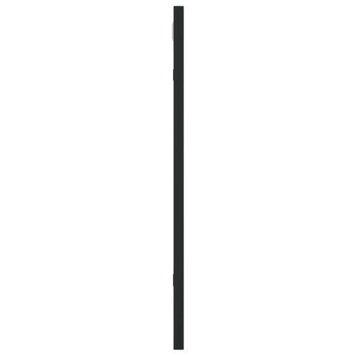 Стенно огледало, черно, 40x50 см, правоъгълно, желязо