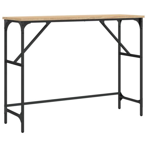 Конзолна маса, дъб сонома, 100x32x75 см, инженерно дърво