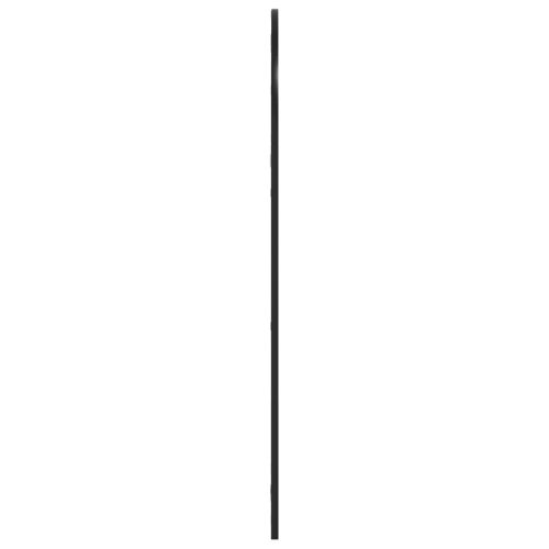 Стенно огледало, черно, 60x110 см, арка, желязо