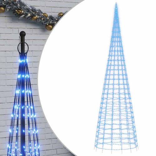 LED коледна елха 3000 LED синьо 800 см