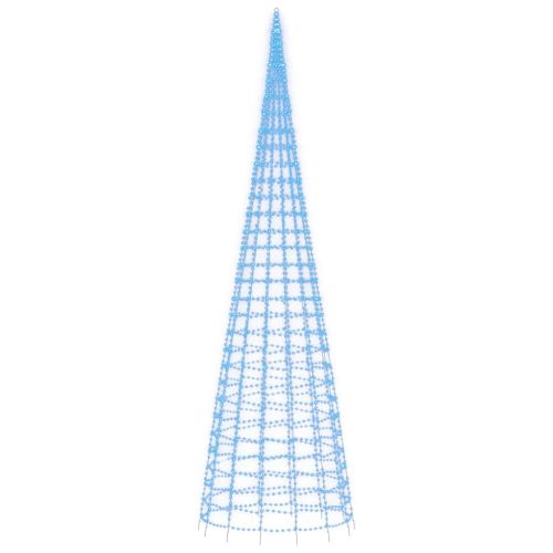 LED коледна елха 3000 LED синьо 800 см