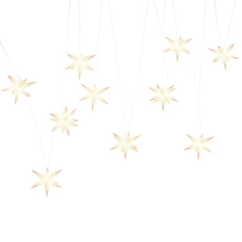 Коледна лампички, 10 LED, бели, 10 см