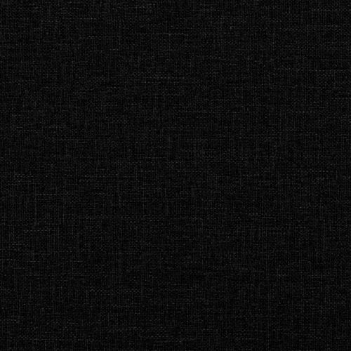Масажен реклайнер стол с поставка за крака, черен, текстил