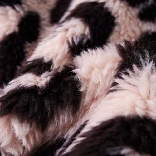 Детско палто, изкуствен косъм, светлорозово, 104