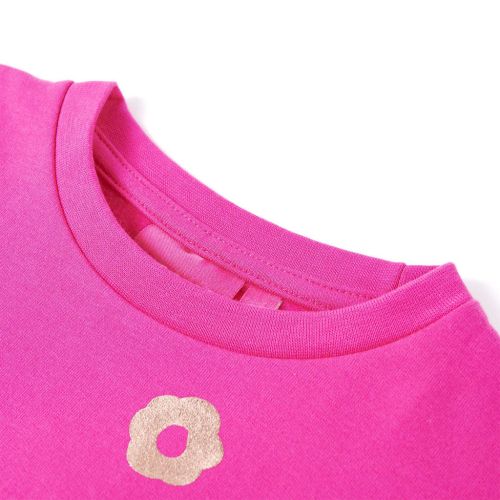 Детски суитшърт, тъмнорозов, 140