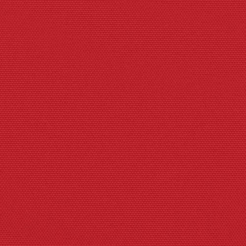 Прибираща се странична тента, червена, 120x600 см