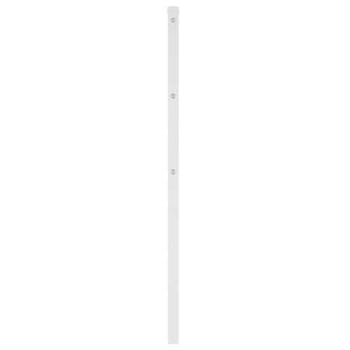 Метална резервна табла за легло, бяла, 80 см