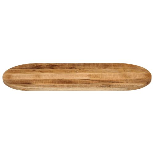 Плот за маса 120x50x3,8 см овален масивно дърво грубо манго