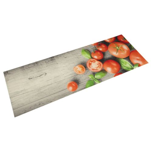Кухненско килимче, миещо, домати, 45x150 см, кадифе