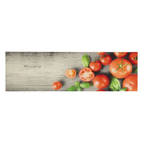 Кухненско килимче, миещо, домати, 45x150 см, кадифе