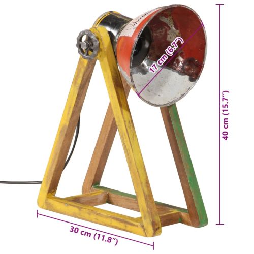 Настолна лампа 25 W многоцветна 30x17x40 см E27