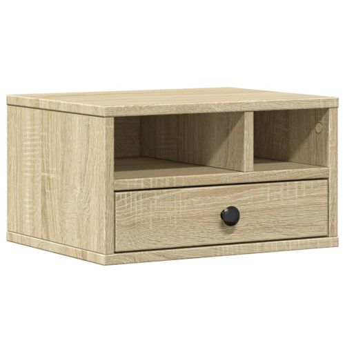 Стойка за принтер, дъб сонома, 40x32x22,5 см, инженерно дърво