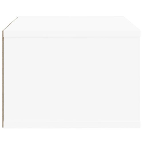 Стойка за принтер, бяла, 40x32x22,5 см, инженерно дърво