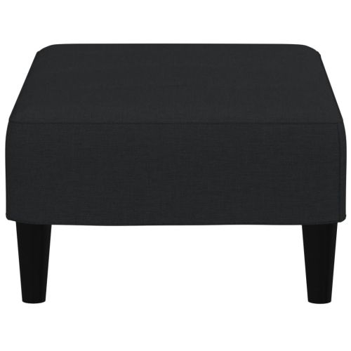 Табуретка, черна, 77x55x31 см, кадифе