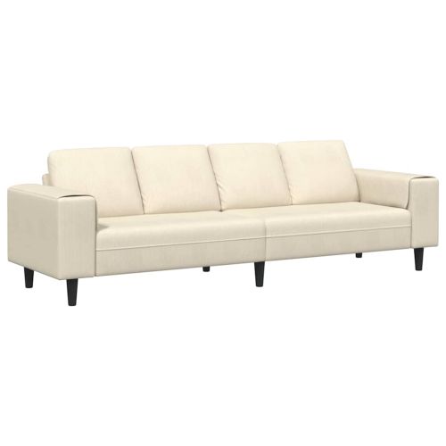 Диван Крем 250 x 77 x 76 см Кордюрова тъкан
