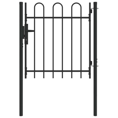 Врата за ограда BOXTEL 103 x 150 cm Сив С ключалка