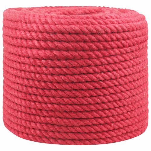 Въже от юта 10 mm Червено 100% Тоса юта