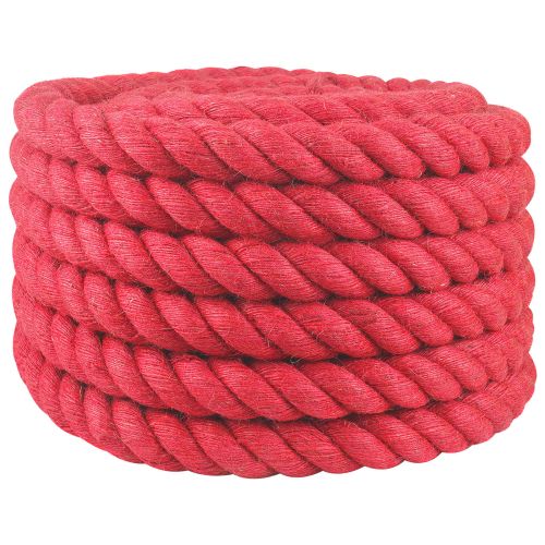 Въже от юта 36 mm Червено 100% Тоса юта