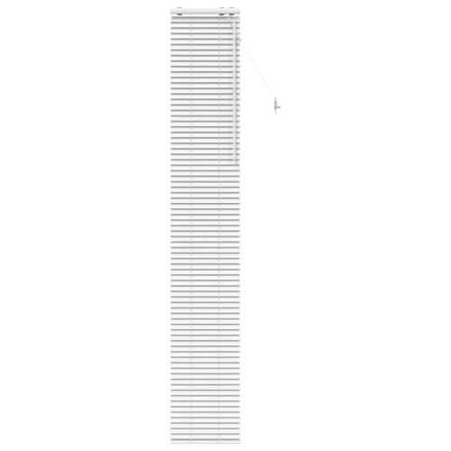 Венецианска щора Бяло 45 x 250 см 35 mm Солидно пауловния дърво