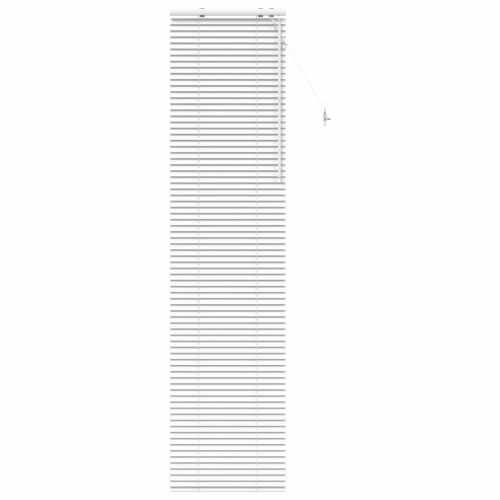 Венецианска щора Бяло 65 x 250 cm 35 mm Солидно пауловния дърво