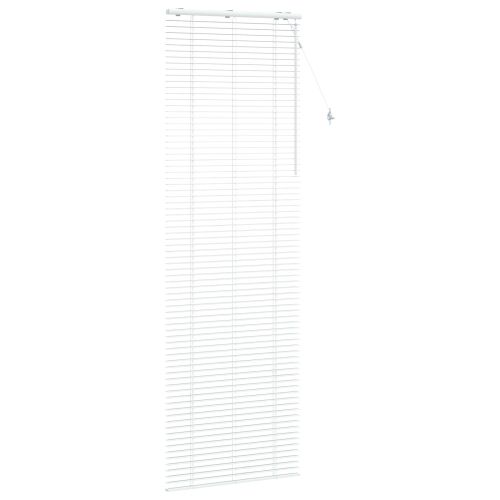 Венецианска щора Бяло 85 x 250 cm 35 mm Солидно пауловния дърво