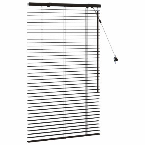 Венецианска щора Тъмен кафяв 80 x 130 см 35 mm