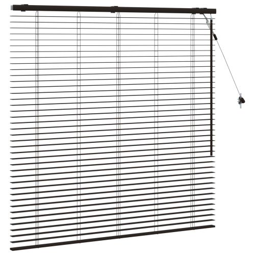 Венецианска щора Тъмен кафяв 135 x 130 см 35 mm