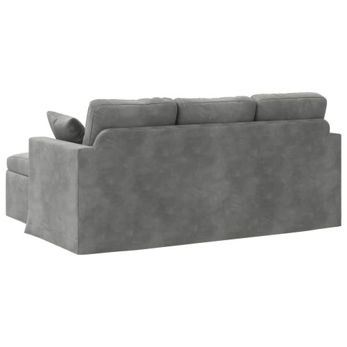 Диван Тъмен сив 178 x 134 x 80 см Кадифе