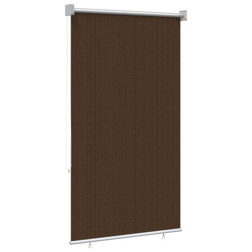 Външна ролетна щора с блокировка на UV 90% Кафяво 80 x 140 cm
