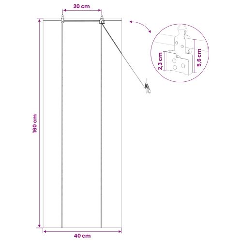 Ролетна щора Натурално 40 x 160 cm Бамбук