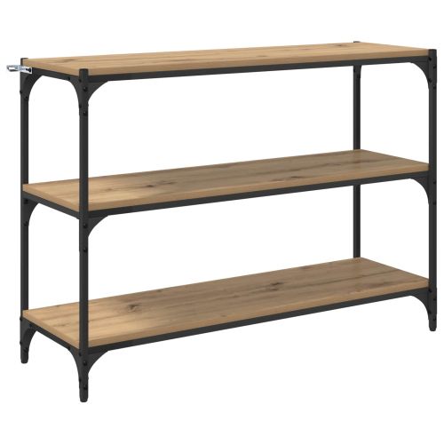 Шкаф за книги 3 нива 100 x 33 x 70,5 см дъб артизан