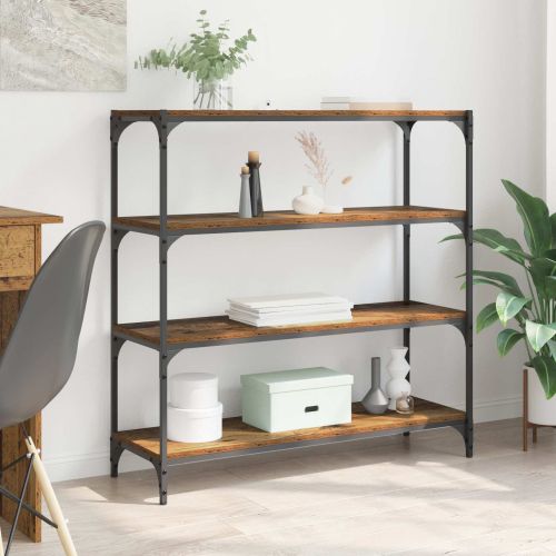 Шкаф за книги Старо дърво 100 x 33 x 100 см