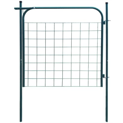 Градинска оградна порта 100x100 см, зелена