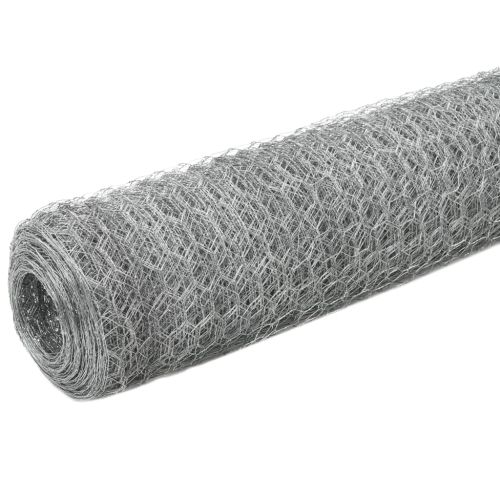 Кокошкарска мрежа, поцинкована стомана, 25x1,2 м, сребриста