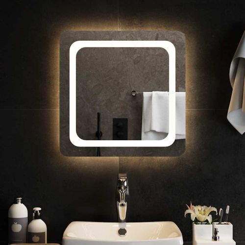 LED огледало за баня, 50x50 см